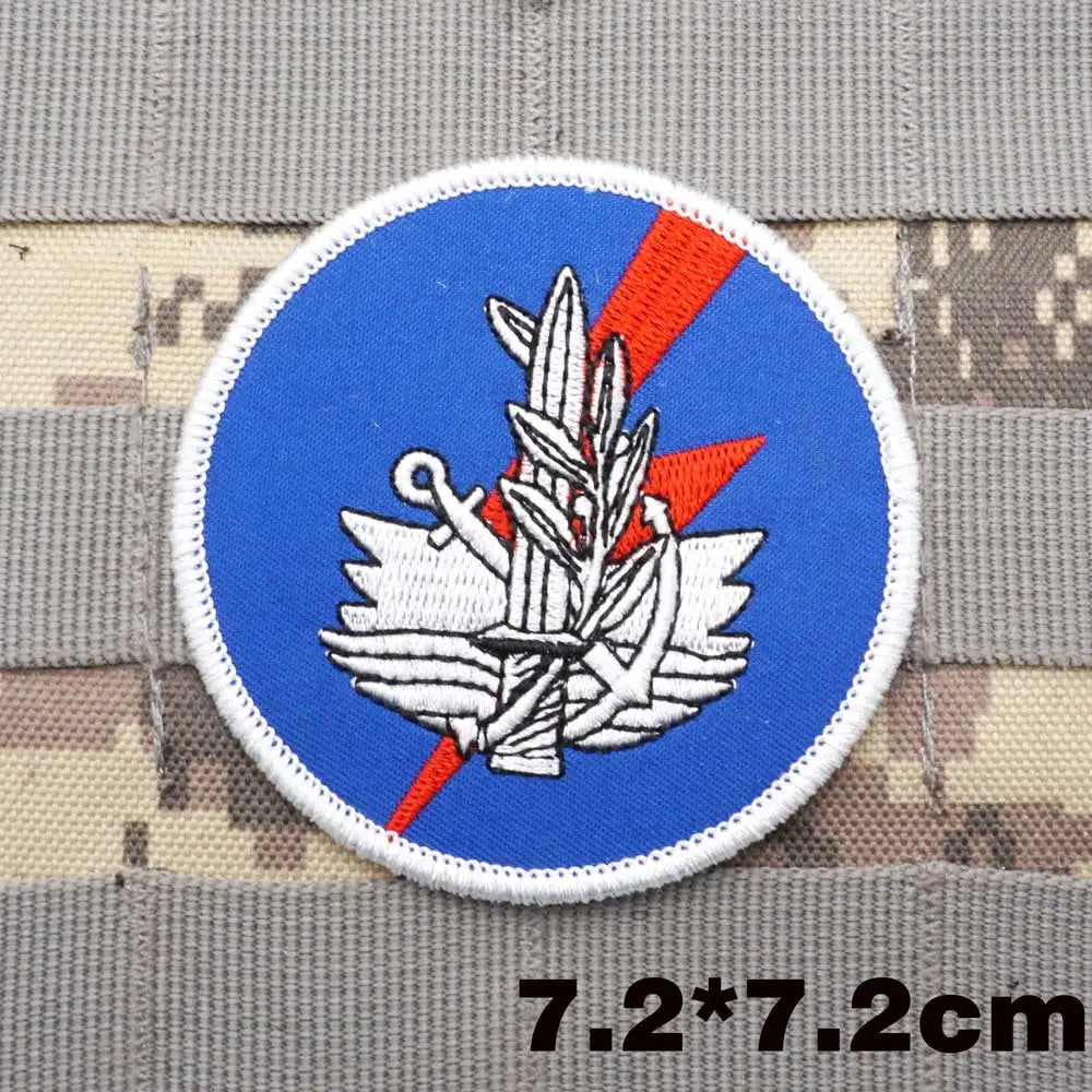 Israel Flag Embroidery Patch Hook and Loop Mlrs Army Morale Badge Israeli Language Outdoor Equipment Tactical Backpack Sticker