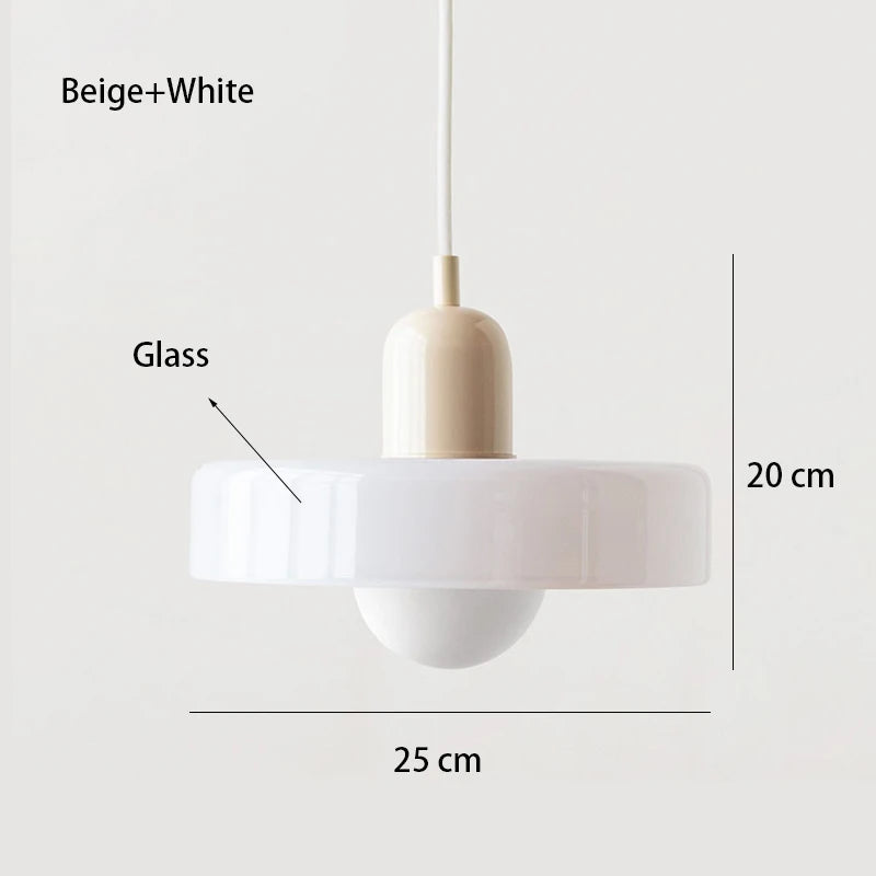 Nordic Retro Glass Chandelier Living Room Dining Room Bedroom