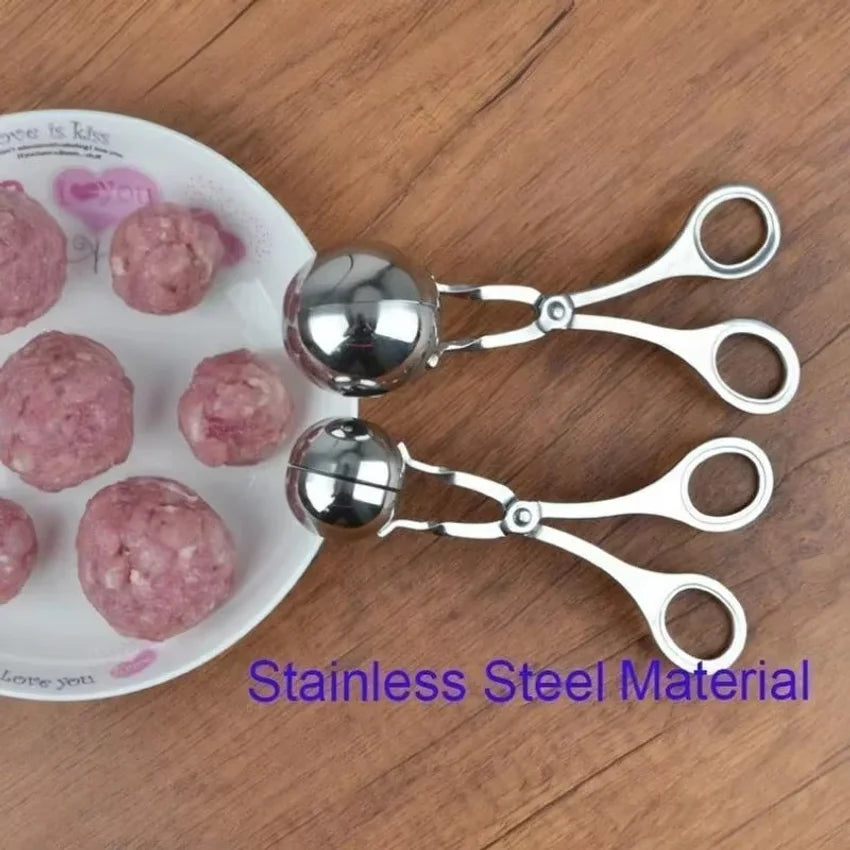 Meat Ball Maker Tool Stainless Steel Clip Round Rice