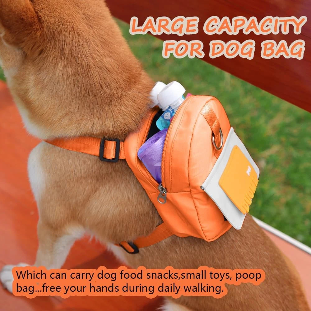 Adjustable Pet Treat Pouch Backpack