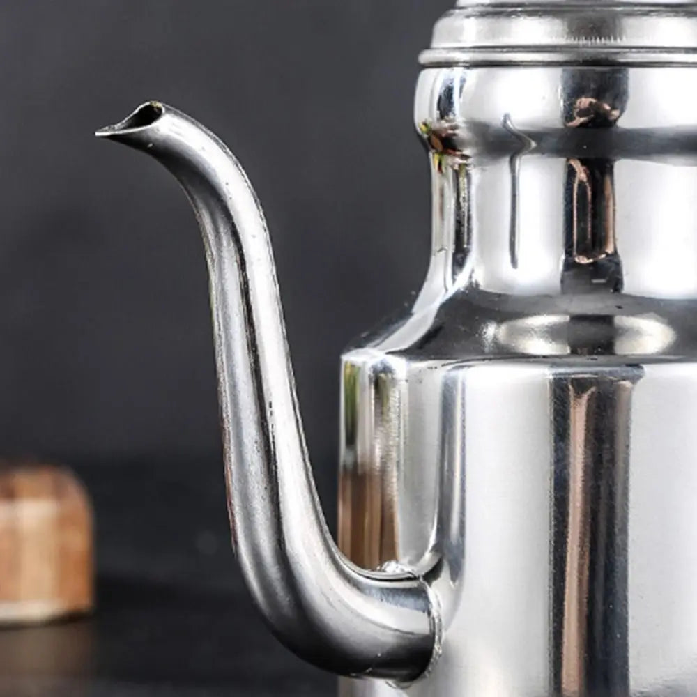 310/500ml Stainless Steel Oil Bottle Long Spout Rustproof Oil Pot Leak-proof Arabic Style Vinegar Dispenser Kitchen