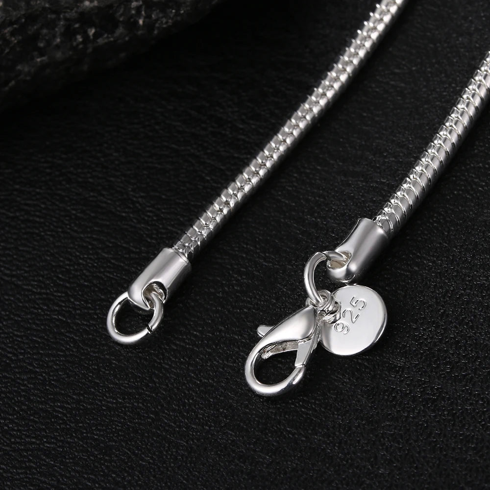 925 Sterling Silver Snake Chain Necklace