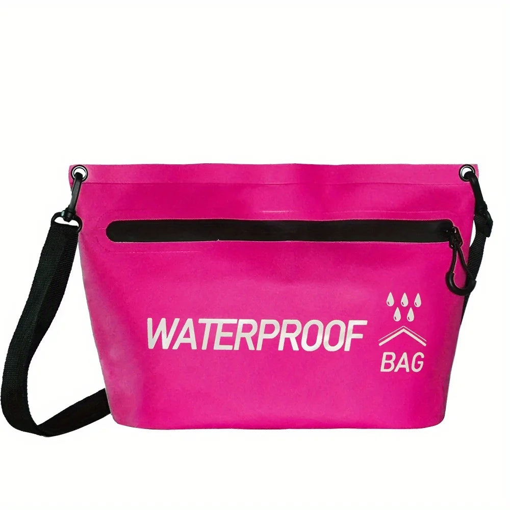 1pc Wash Sack Dry Bag Durable Swimming Rafting Kayaking Travel Zipper Handbag River Trekking Floating Boating Swimming Bag