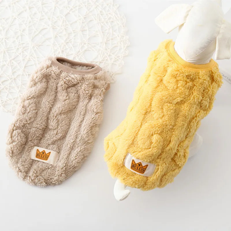 Soft Cozy Cat Clothes Autumn Winter Warm Fleece Sweatshirt for Small Dogs Puppy Kitten Jacket Coat Pet Sphynx Costume Sweater