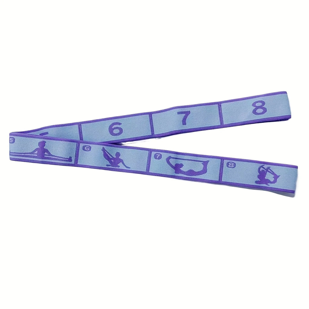 8-Segment Non-Slip Medium Tension Nylon Exercise Band