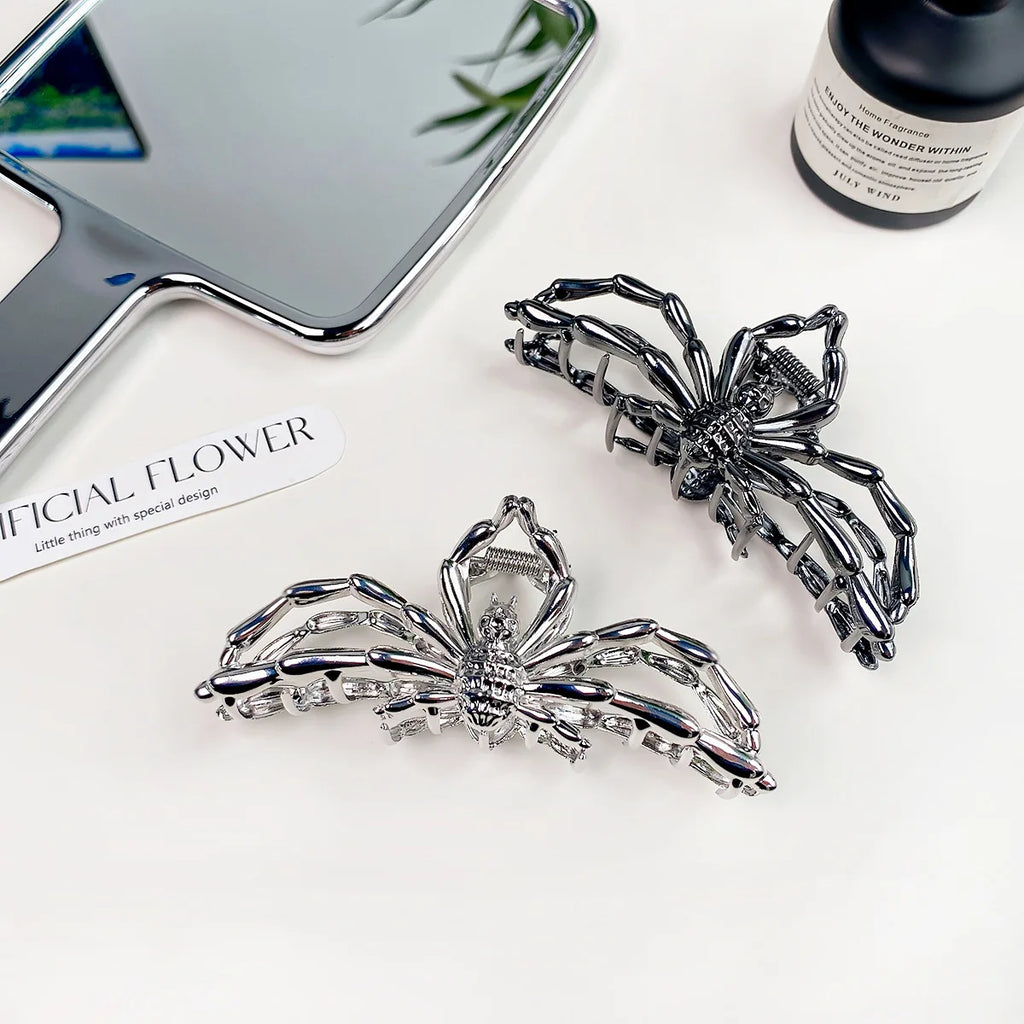 Personality Gothic Metal Clasp Ghost Y2K Spider Hair Claws Cool