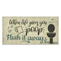 Home decor Toilet Signs Wooden Hanging Plaque Decorative Plaque for Toilet Door Hanging Sign Wood In Bar Pub Beach decor