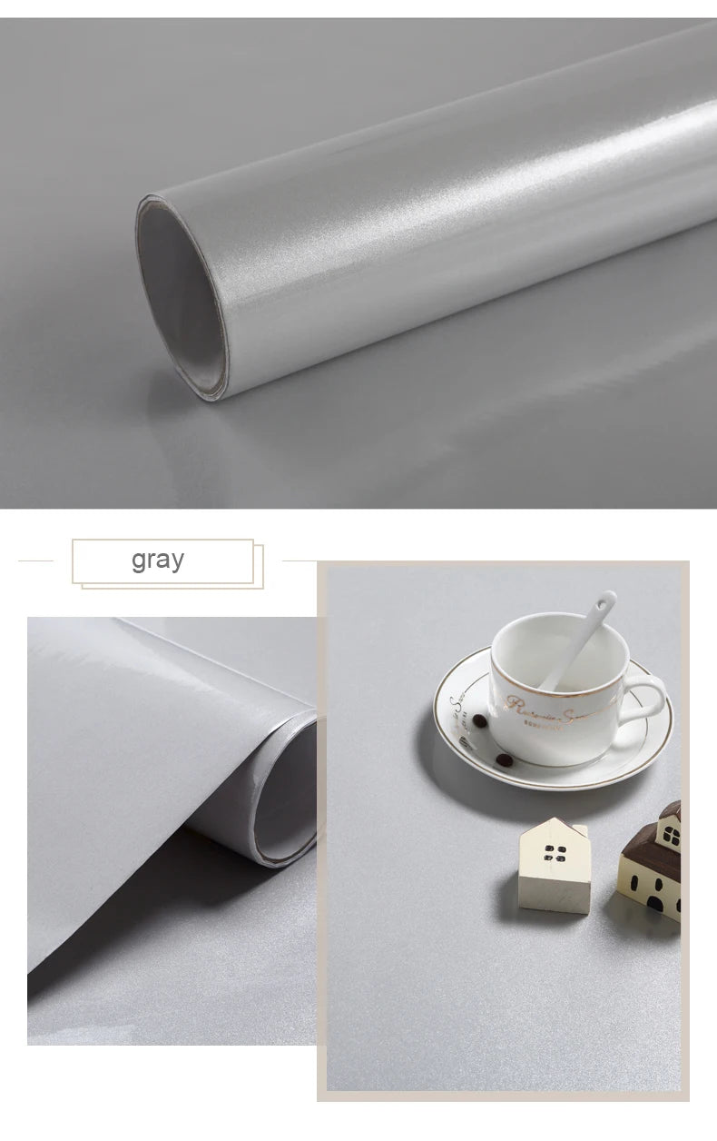 PVC DIY Waterproof Oil-proof Wall Stickers Self-Adhesive Marble Wallpaper Cabinets Countertop Bathroom Desktop Renovation Films