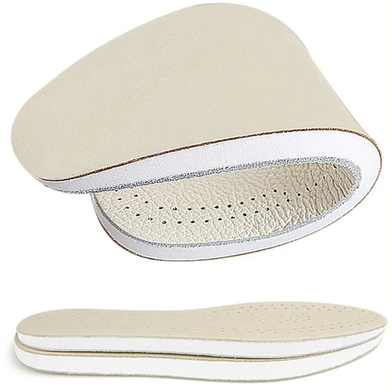 Orthopedic Insoles O-leg Double-sided Leather Shoe Insoles Men Women Cowhide Breathable Shock-absorbing And Pressure-relieving