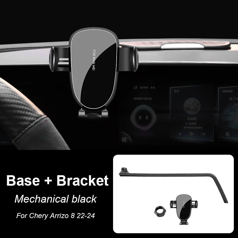 Car Phone Holder For Chery Arrizo 8 2022-2024 Car Screen Phone Holder Wireless Charger Navigation Modification Interior
