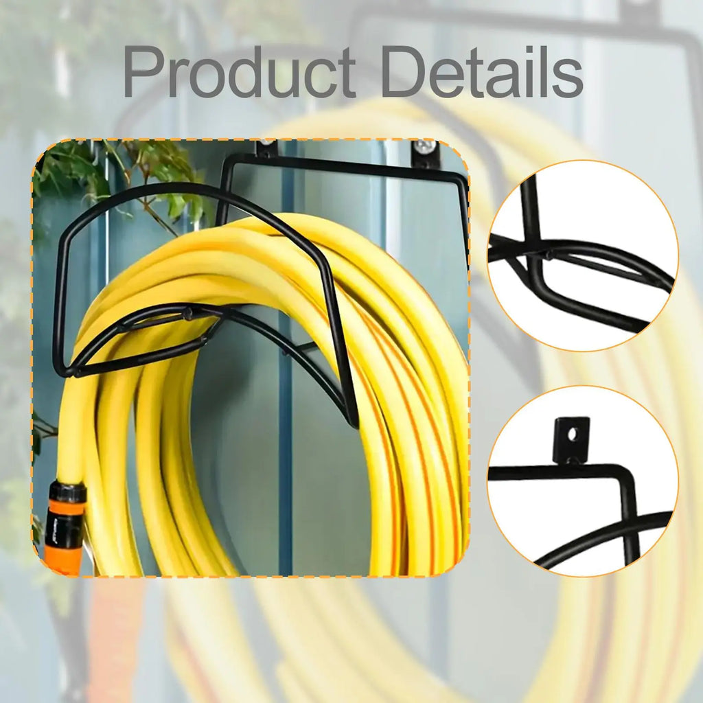 Garden Hose Holder Wall Mount Storage Rack Organizer for Park Home Backyard