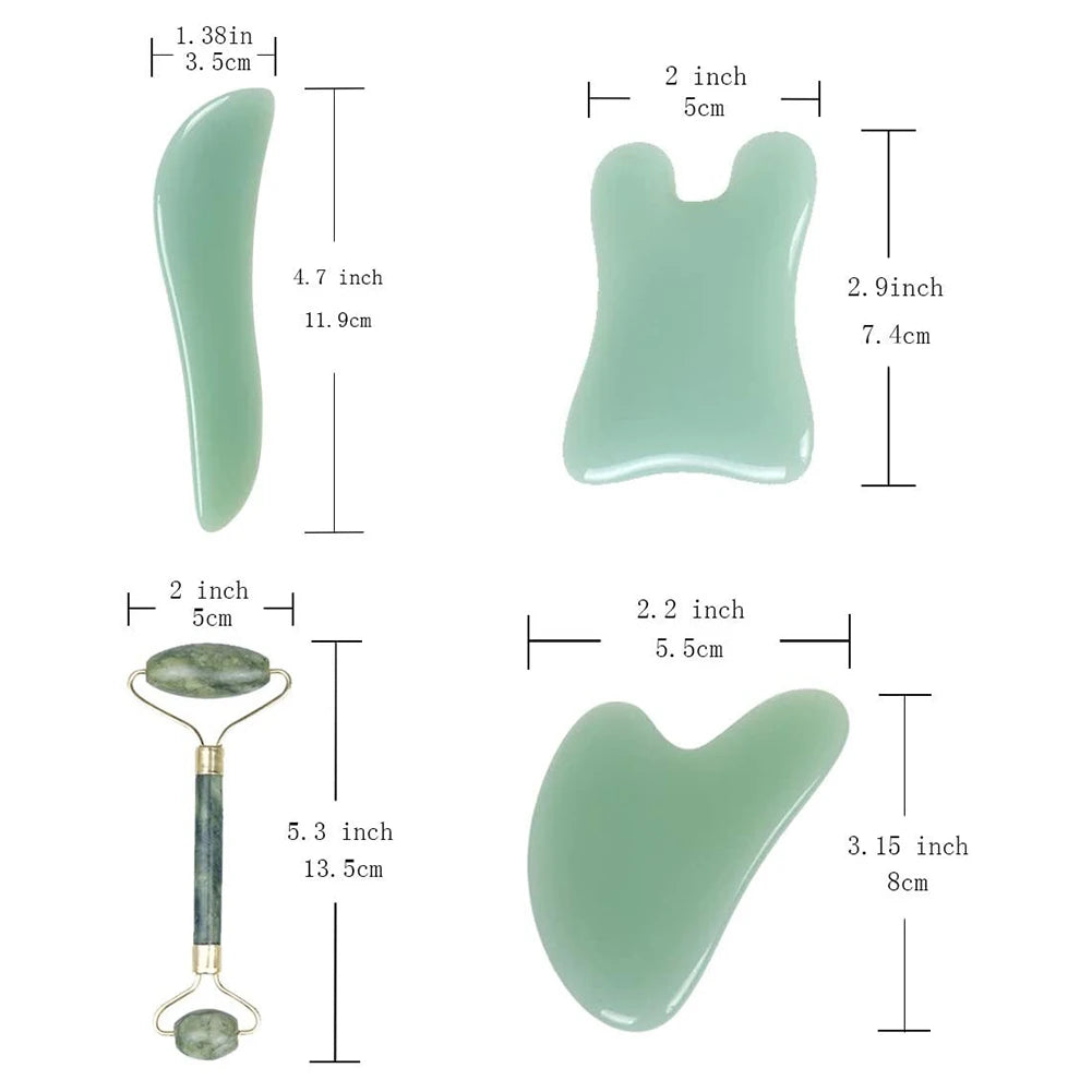 Gua Sha Natural Stone Resin Scraper Board Meridian Relaxation Face Massager Facial Tool For Body Slimming Massage Skin Care