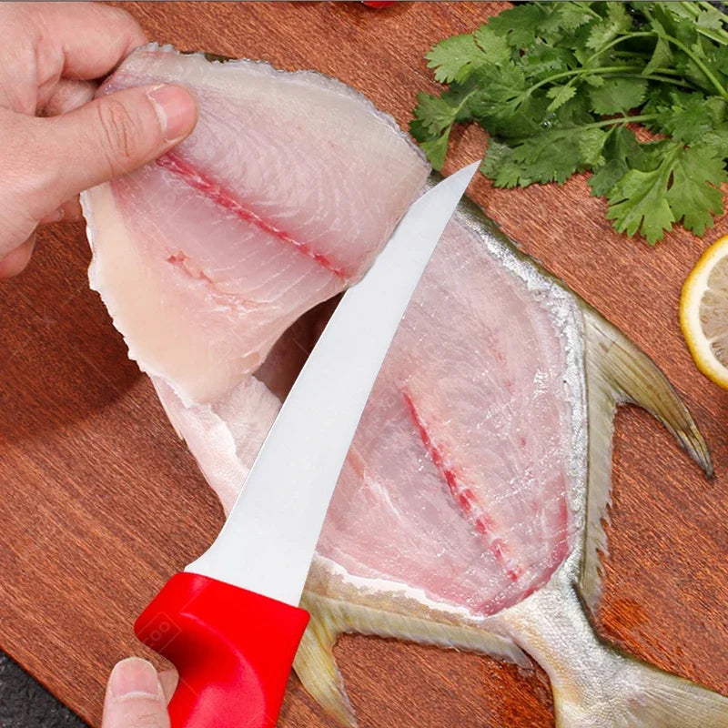 Kitchen Boning Knife Stainless Steel Skinning Carving Knife Meat Butcher Cleaver Utility Slicing Fish Vegetable Fruit Knives
