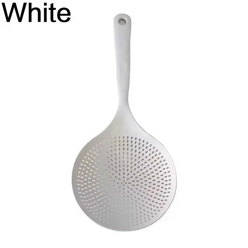 Large, Thickened, Long-handled Strainer Spoon for Draining Noodles and Dumplings in A Household Kitchen Kitchen Tools
