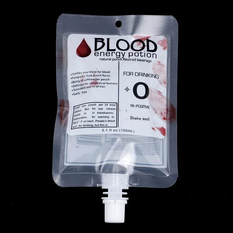 Halloween Cosplay Drink Container Bag Vampire Blood Pouch Props