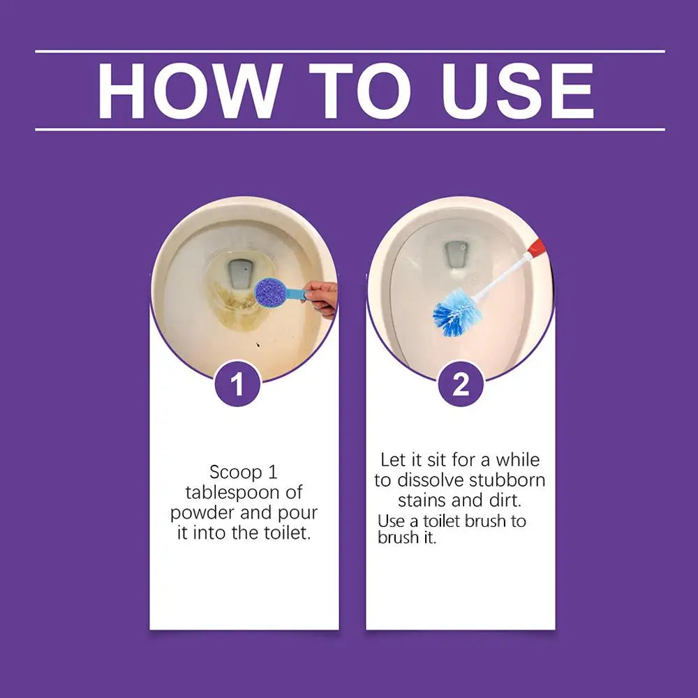  1/2/3/4/5/10pcs(Buy 6 Get 4 Free)Toilet Descaling Powder Effectively Remove Stubborn Urinary Scale Eliminate Odor Long Lasting