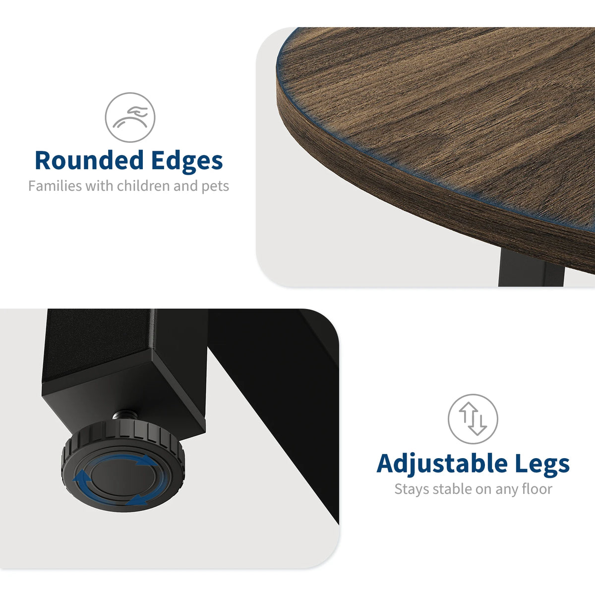 31.5/47.2 Inch Round Dining Table For 2-4