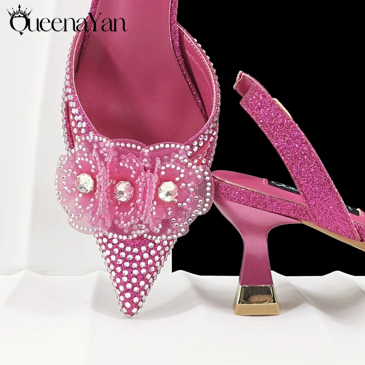 African-Inspired Evening Heel and Clutch Set