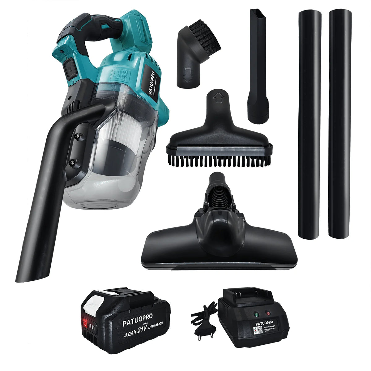 PATUOPRO Cordless Vacuum Cleaner Handheld Dust Collector Floor Carpet Car Pet Hair Cleaning Power Tool For Makita 18V Battery