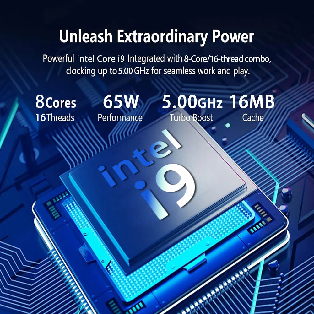 15.6-Inch Intel i9 Laptop, 16GB 1TB SSD