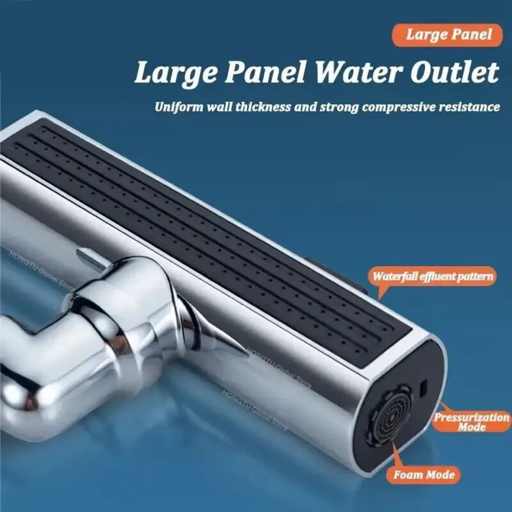 New 4 Modes Waterfall Faucet Aerator Extender Sprayer for Kitchen Sink Tap Waterfall Diffuser Water Saving Nozzle Bubbler Fit