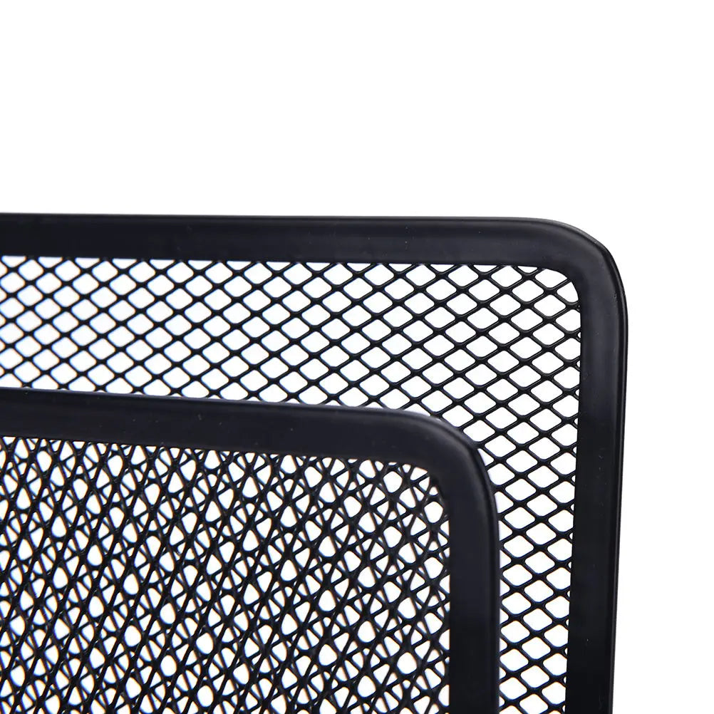 1pcs File Holder Mesh Black Bookend Book Metal Bookends Shelves Desk Organizer Office School Stationery For Kids