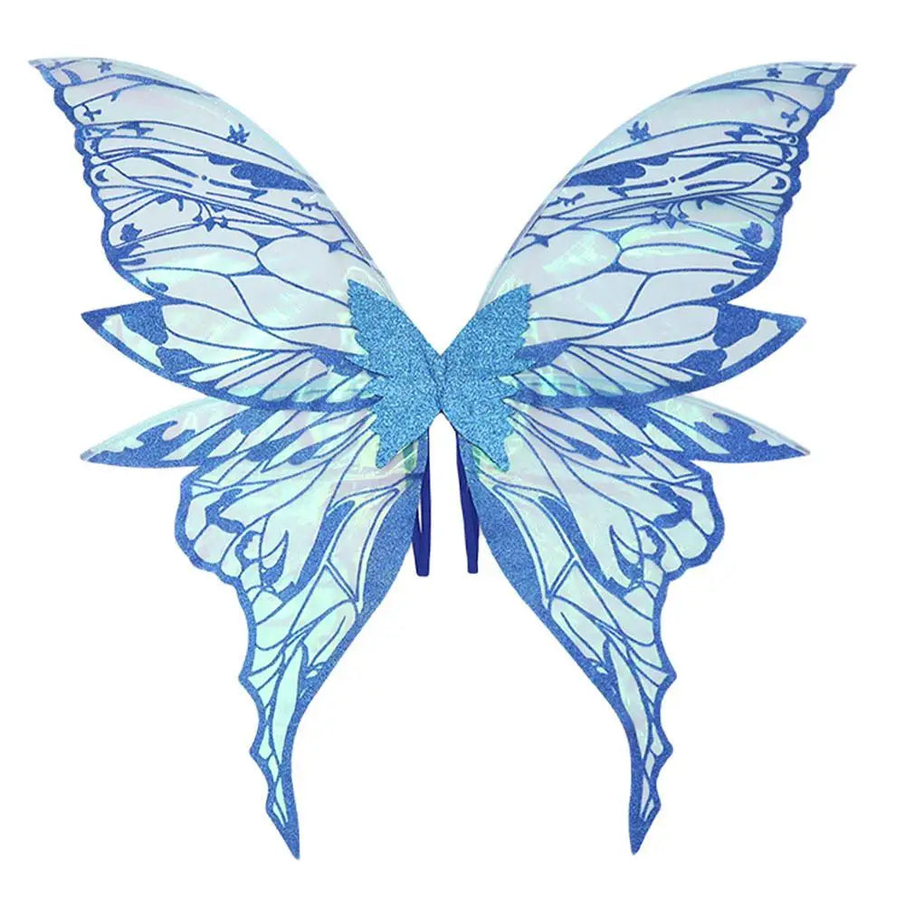 Adults Fairy Wings Girls Sparkling Angel Wings  Costume Wings for Halloween Costume Dress up Party Favor Christmas Gift