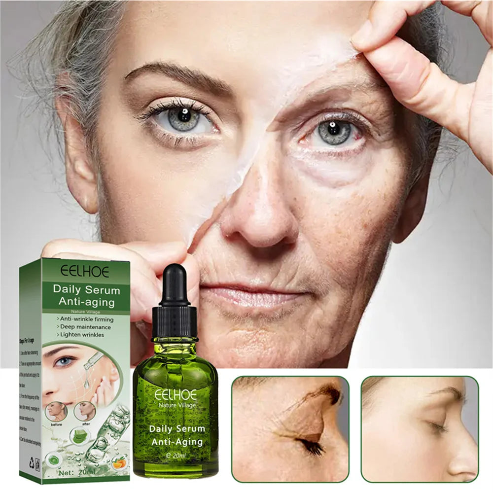 Instant Wrinkle Remover Face Serum Lifting Firming Fade Fine Lines Anti-aging Essence Whitening Brighten Nourish Skin Care