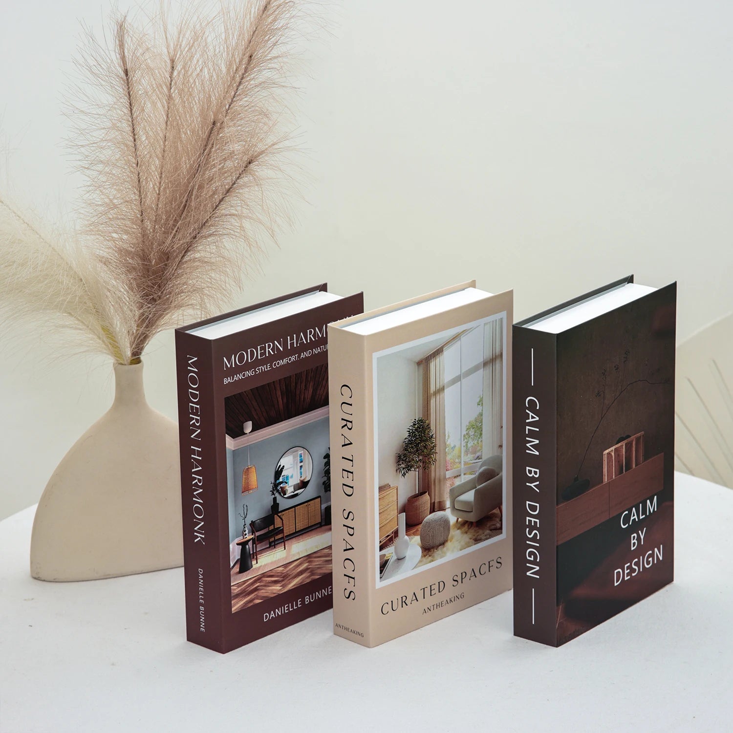 3Pcs Foldable Fashion Fake Books Living Room Decoration Designer Books Coffee Table Ornaments Club Hotel Room Villa Prop Books