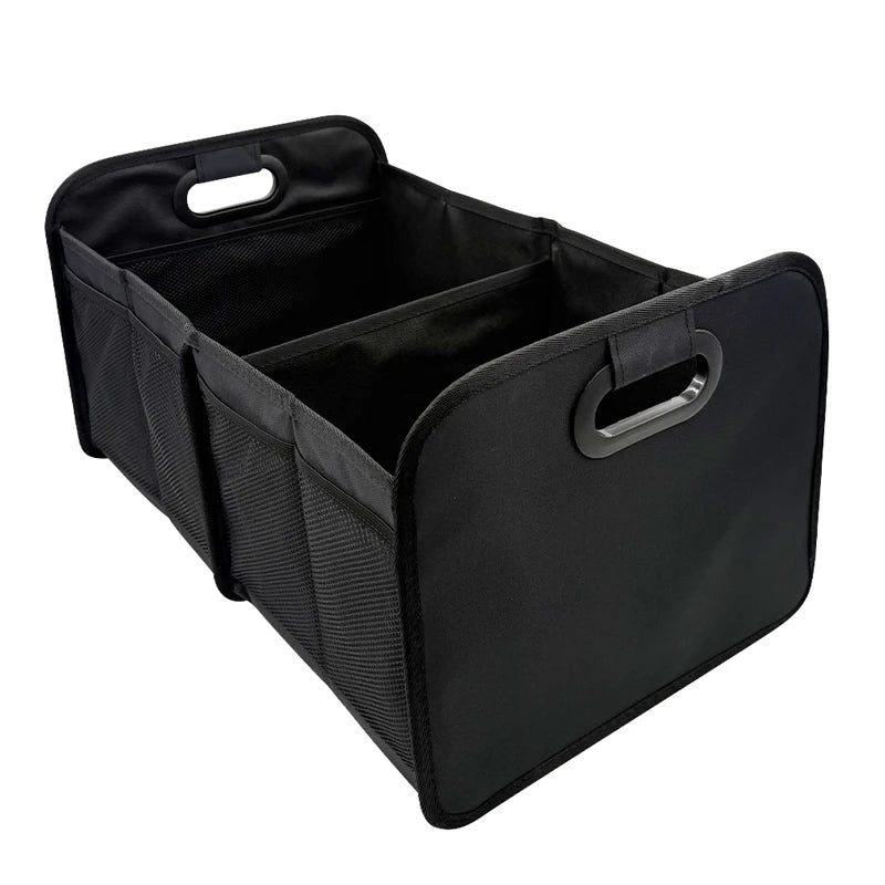 40L Foldable Portable Car Storage Box with Side Net