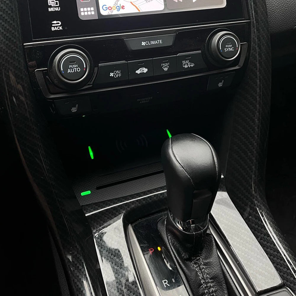 wireless charger For Honda Civic 2018 2020 phone holder car charge fast charging pad mobile mount Accessories