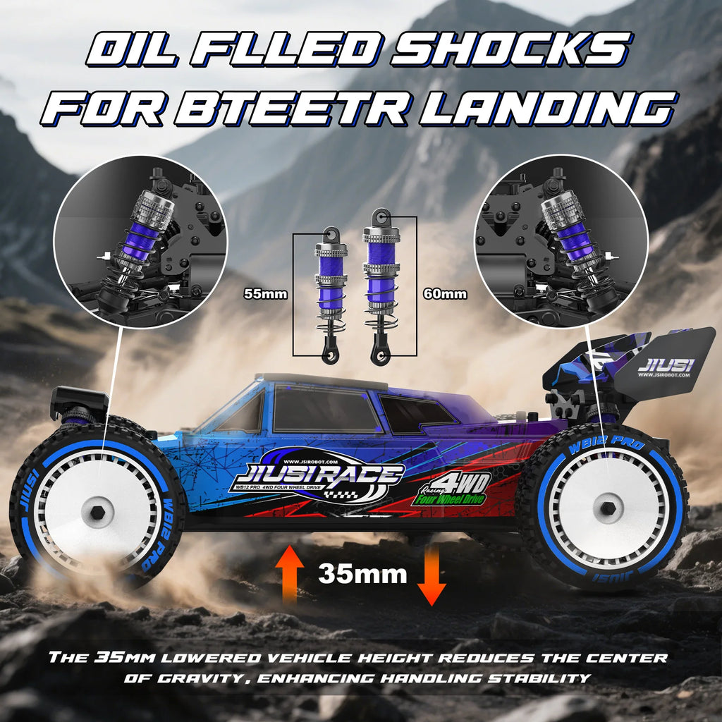 WB12 PRO 1/12 JIUSI Racing Car 80KM/H Brushless Remote