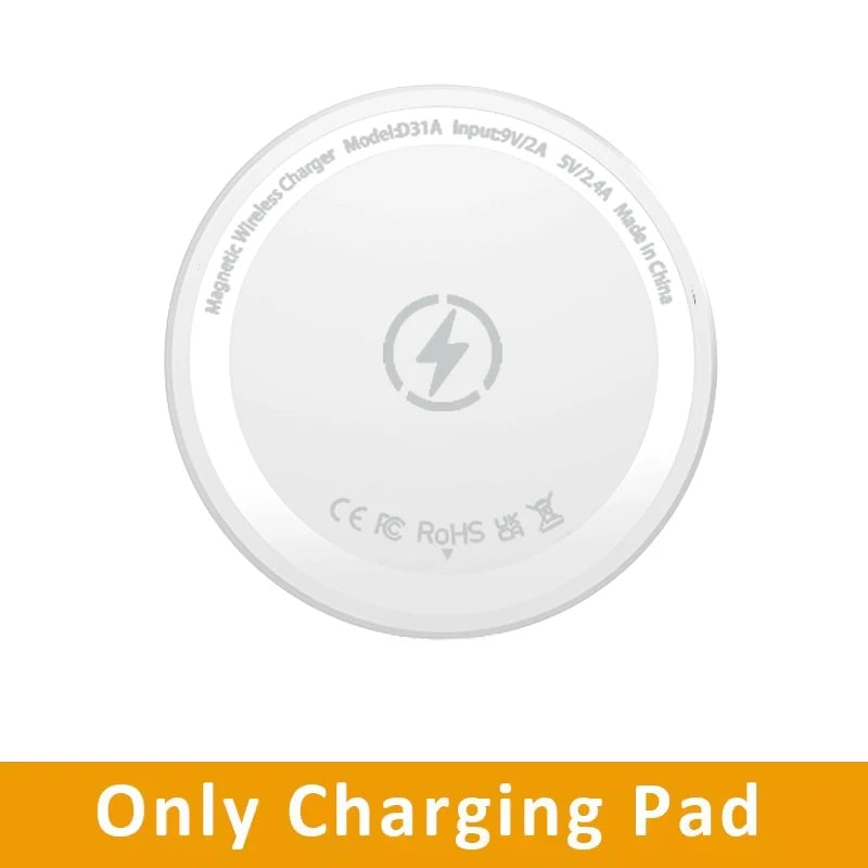 Magnetic Wireless Charger Pad Stand For Magsafe iPhone 17 16 Pro Max 15 14 13 12 Airpods 4 Pro 3/2 Magnet Fast Charging Station