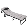 Heavy-Duty Tri-Fold Camping Cot With Mattress