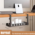 Under Desk Cable Management Metal Extendable Cable Wire Organizer Racks No Punching Strip Cord Holder Home Storage Accessories