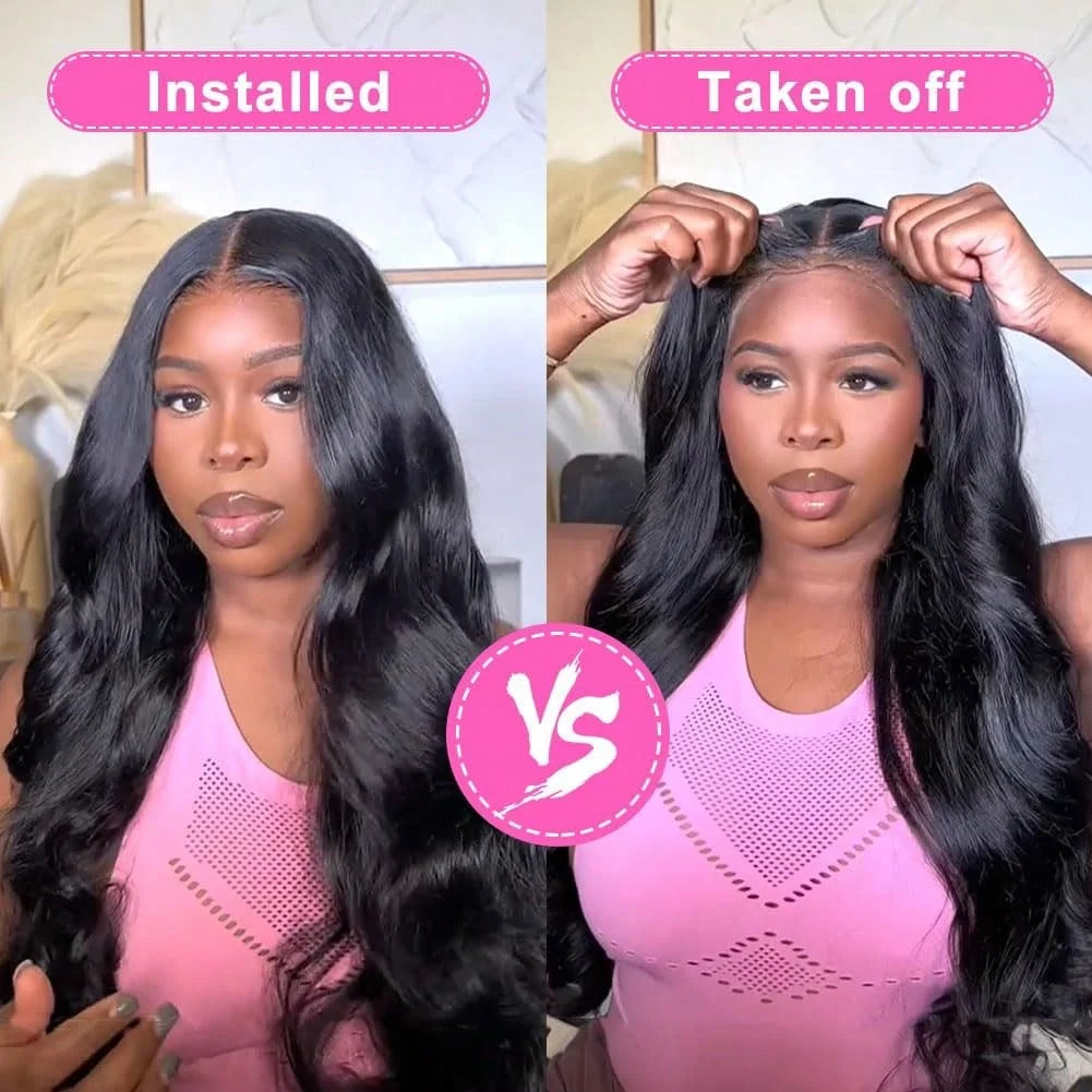 Long Body Wave Human Hair Lace Front Wig