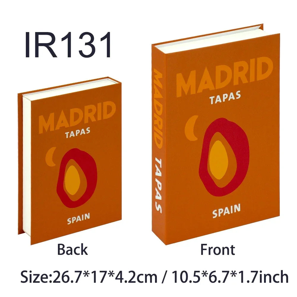 Travel Series Fake Book Decoration Coffee Table Living Room Fashion Fake Book Storage Box Decor Model Room IBIZA CAPRI