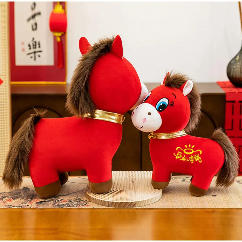 Crying Horse Ornament 2026 Horse Mascot Money Coming Soon Smiling Crying Horse Zodiac Horse Festival Kid Gift Home Decoration