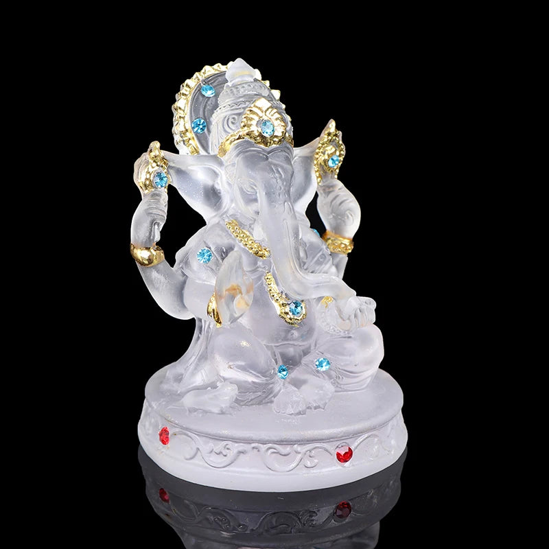 Resin Ganesha Statue Buddha Elephant hindu God Sculpture Figurines Resin Home Garden Decoration Buddha Statues For House