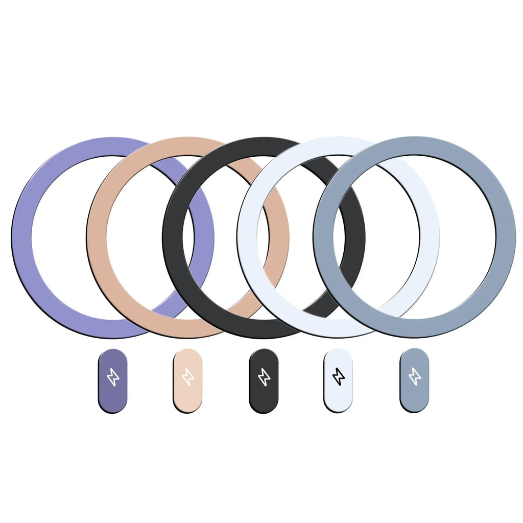 5-1PCS for Magsafe Self Adhesive Metal Plate Ring Universal for Magsafe Magnetic Wireless Charger Iron Sheet Sticker for IPhone