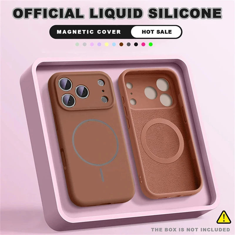 For Magsafe Liquid Silicone Phone Cases For iPhone 18