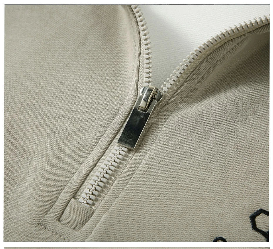 Harajuku Vintage Stand-up Collar Sweatshirts Men 12XL Plus Size Sweatshirt Spring Autumn Pullover Big Size 10XL