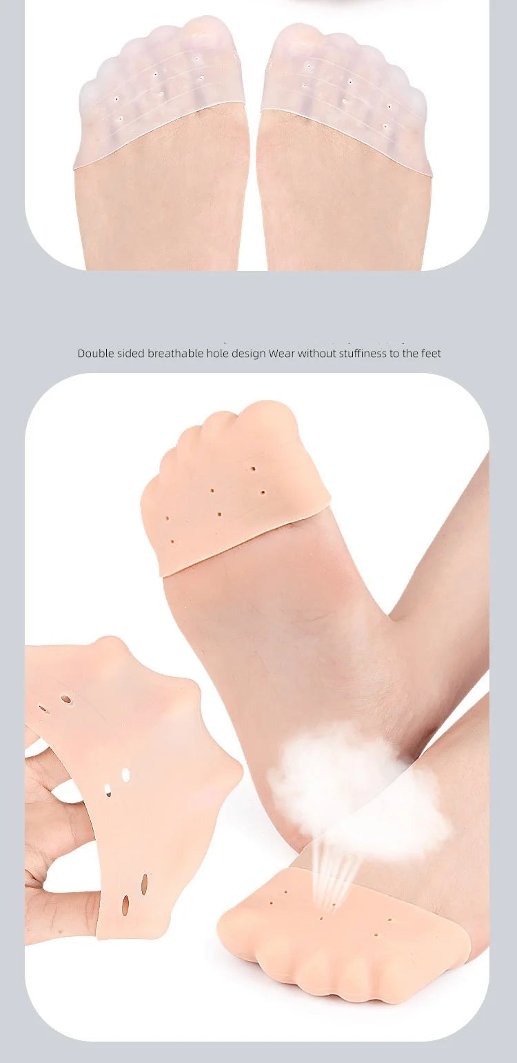 Toe toe guards, ballet shoes, toe sports anti-friction toe pads, soft high-elasticity toe forefoot half size pads