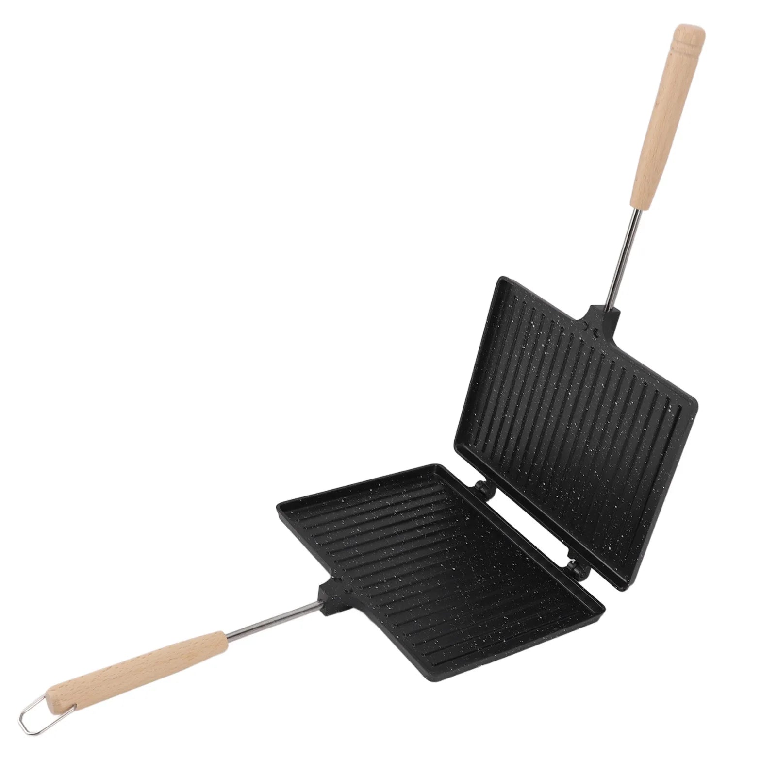 Hand Sandwich Maker Multifunctional Double Sided Prevent Stick Hand Toaster Sandwich Maker Frying Pan for Home Breakfast
