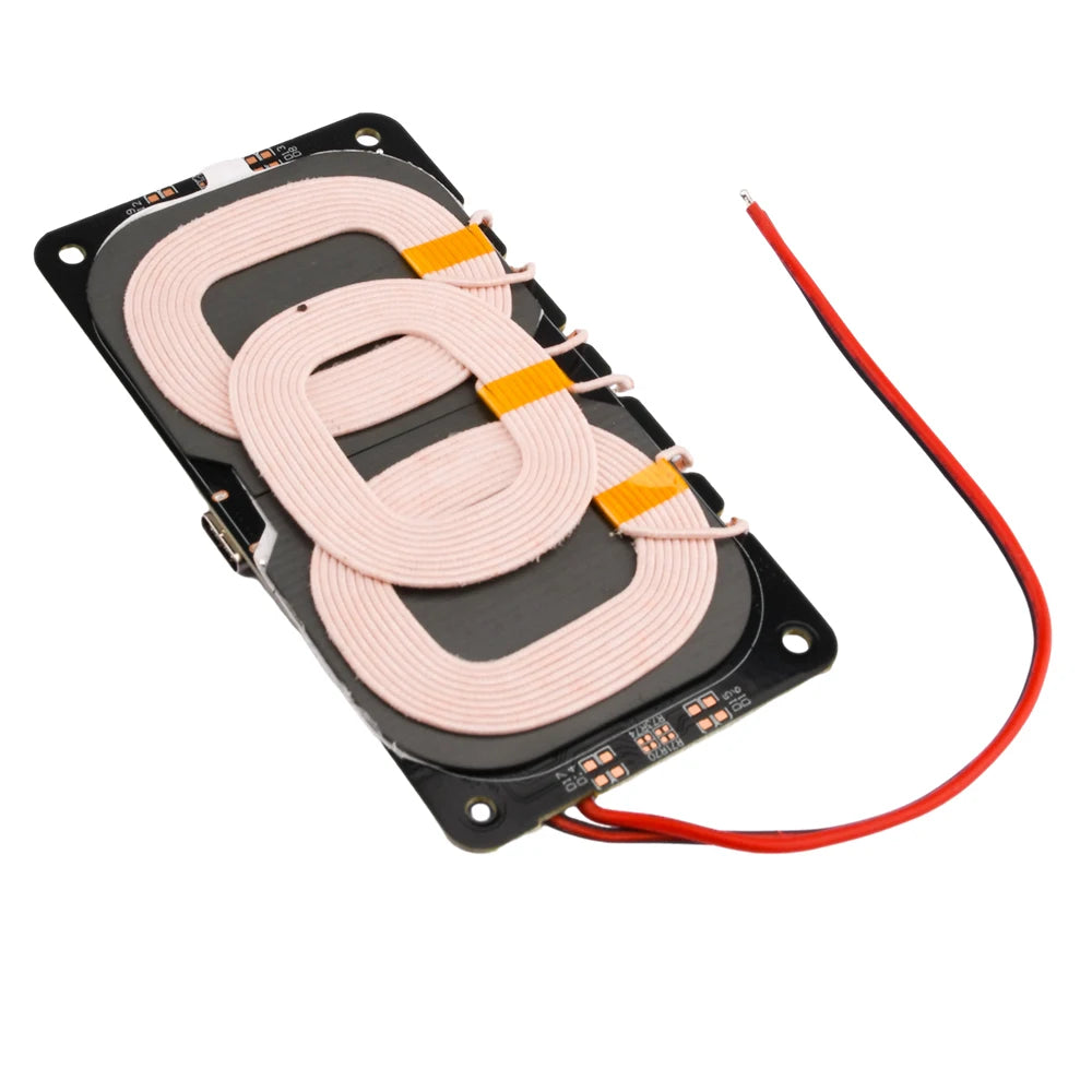 Car 3-coil 20W High-power Wireless Charger Module with Type-C Wireless Fast Charger Charging Transmitter Module Circuit Board