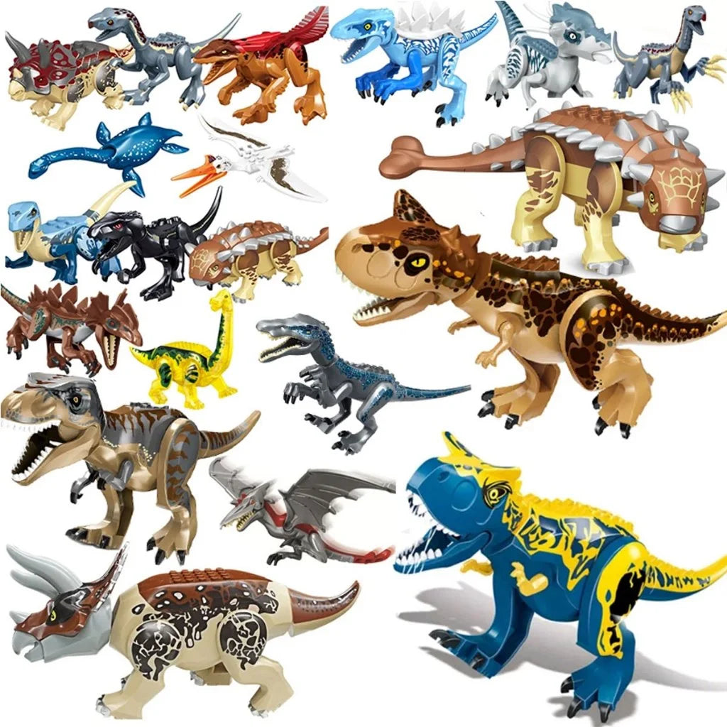 Jurassic World Brutal Raptor Building Blocks Dinosaur Model