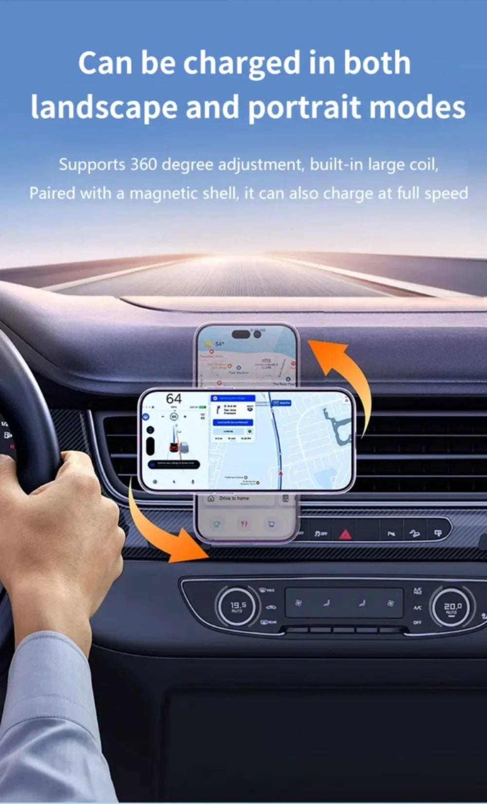 Car Magnetic Air Vent Phone Holder  Wireless Charger Stand For Magsafe iPhone 17 16 15 14 13 Pro Max Cell Fast Charging Station