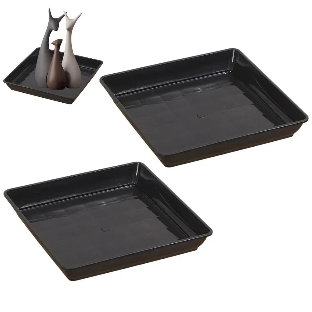 Plant Saucer Square Durable Flower Pot Indoor Outdoor Heavy Duty Tray Square Flowerpot Water Dish Home Decor for Gardening