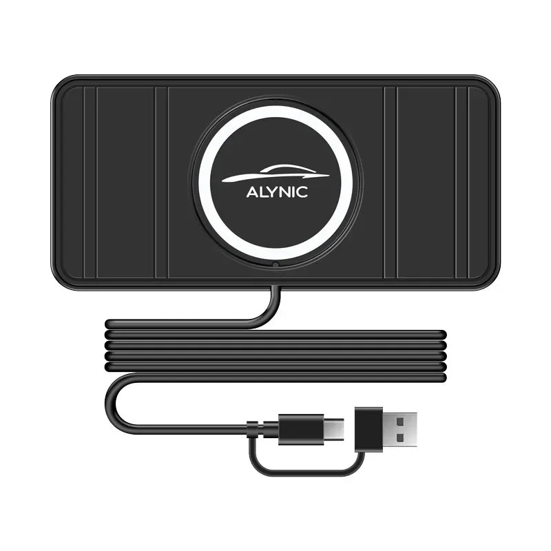 30W Fast Car Wireless Charger Pad for iPhone 15 14 13 12 Samsung Huawei AirPods Phone Non-slip Quick Car Wireless Charging Stand