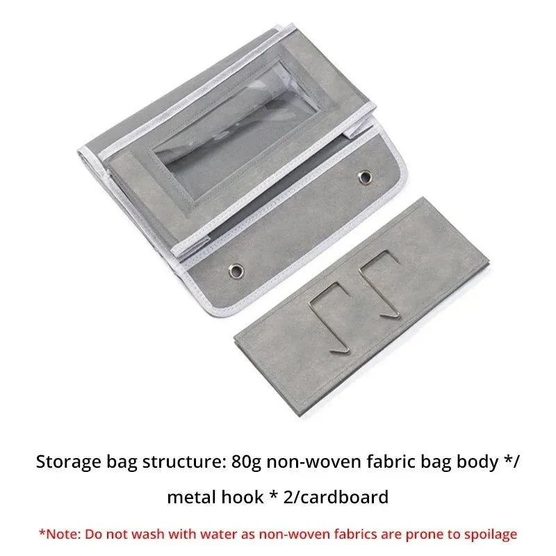  1pc Hanging Bag Storage Organizer Over Door Anti-Tilt Toy Storage Space Saving for Bedroom Bathroom Closet Home Organization
